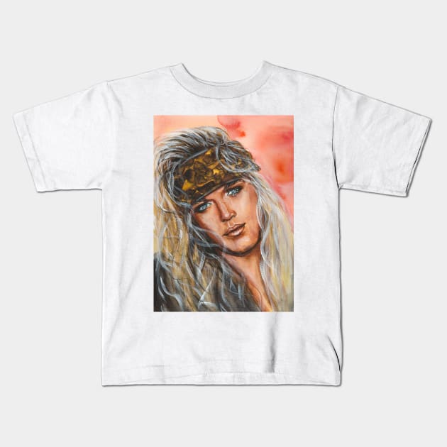 Bret Michaels Kids T-Shirt by Svetlana Pelin